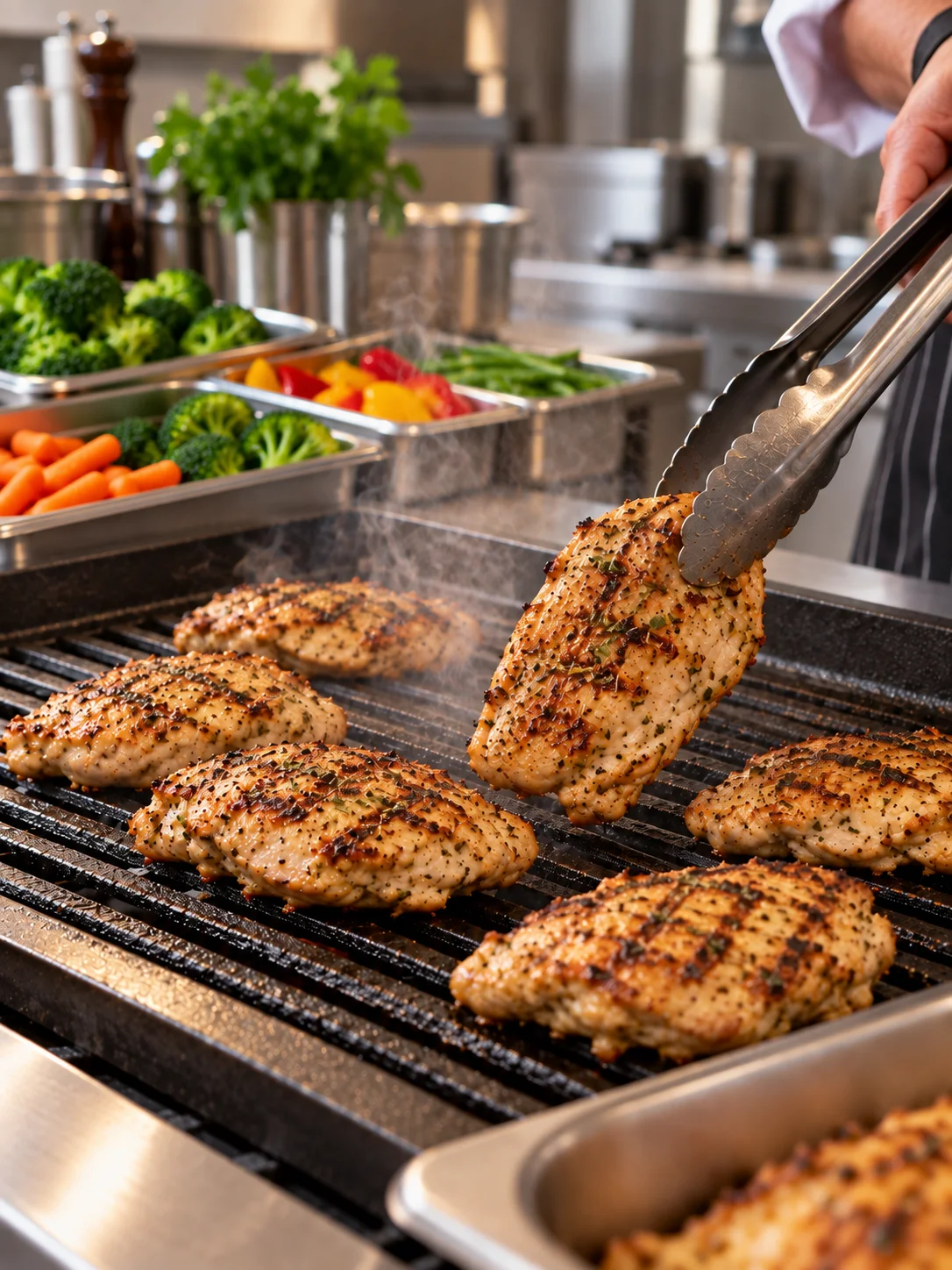 Thoughtful prep: Ingredients are cleaned, portioned and cooked in controlled kitchens with care.